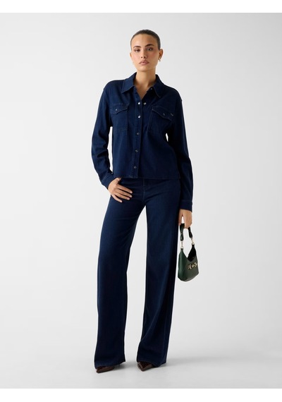 Guess Blossom Lyocell Loose Fit Kadın Jean Pantolon W6ra3od6980 İndigo