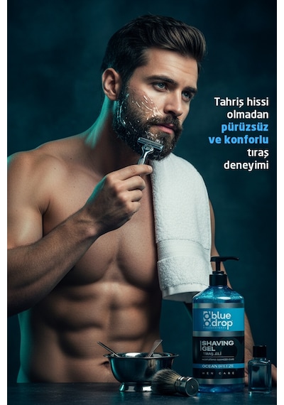 Ostwint Blue Drop Premium Sakal Tıraş Jeli 1 L
