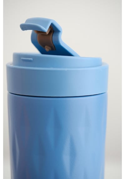 Png-1167 500ml Flip Kapak Desenli Çelik Mug 6 Saat Sıcak 12 Saat Soğuk Sızdırmaz & Bpa Free Açık Mavi