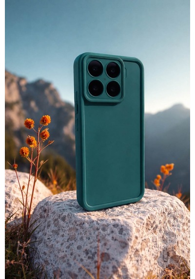 Mi 15 Pro Uyumlu Kamera Çıkıntılı Mat Silikon Telefon Kılıfı Resimdeki