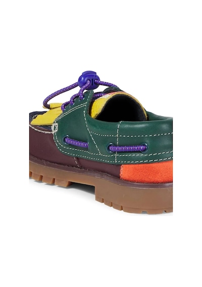 Bobo Choses X Camper Compas Nautic Çocuk, Deri Tasarım Tekne Ayakkabısı Çok Renkli