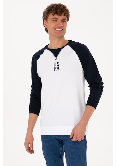 U.S. Polo Assn. Erkek Bisiklet Yaka Regular Fit Lacivert İnce Sweatshirt 50315420-VR033