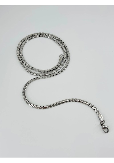 Gri Çelik Çelik Kolye 60 Cm - Ekl0056 Çok renkli