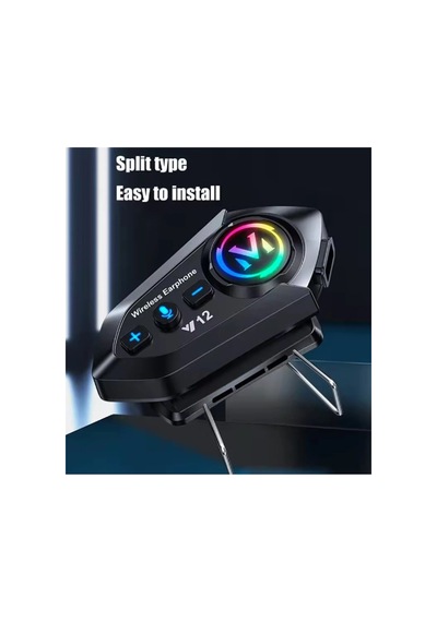 Y12 Motor Kask Kulaklık Rgb Modlu Radyolu Motosiklet Kulaklık 5.3 Bluetooth Intercom 30849841