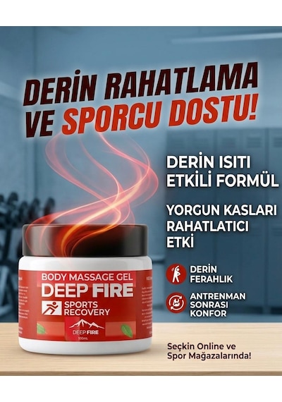 Deep Fıre Vücut Masaj Jeli Sports Recovery Body Massage Gel 100 Mg