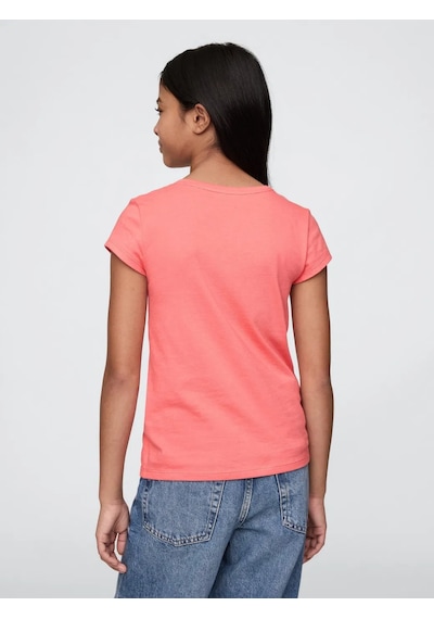 Kız Çocuk Gap Logo T-shirt Turuncu-6007 Turuncu
