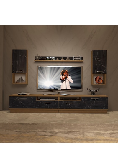 Decoraktiv Trendstyle 5220da Mdf Tv Ünitesi Tv Sehpası Pera - Siyah Mermer