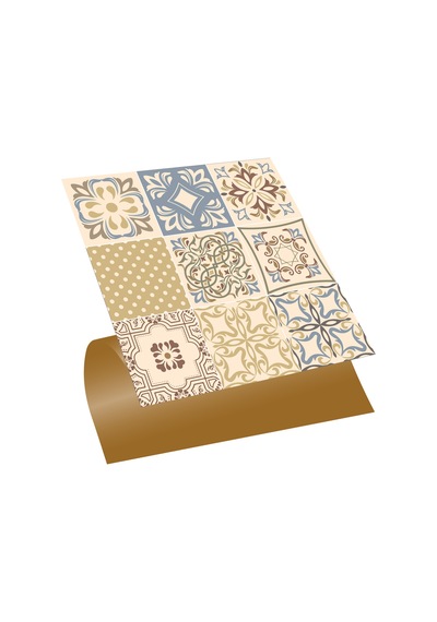 Tink KENDİNDEN YAPIŞKANLI SOFT ÇİÇEK DESENLİ PVC KARO 30X30 CM