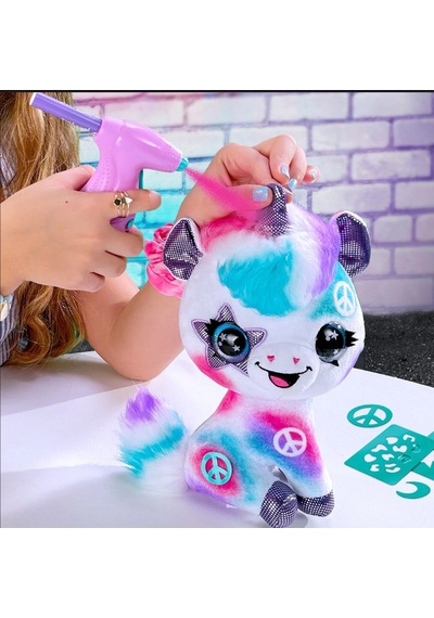 Airbrush Plush Boyanıp Yıkanabilen Peluş Unicorn Beyaz
