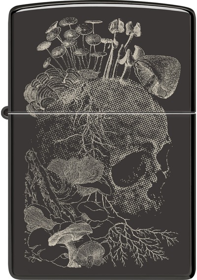 Zippo 24756 Skull Mushroom Design Çakmak