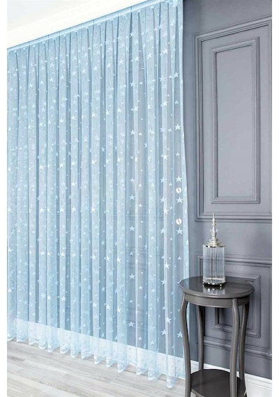 Evdepo Home Kullanıma Hazır Örme Tül Perde (541991523)