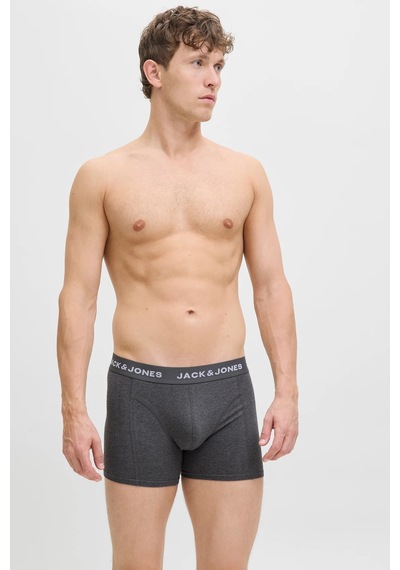 Jack & Jones Erkek Boxer 12285371 Siyah-beyaz-gri Siyah-beyaz-gri