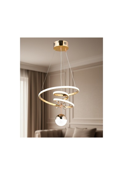 Melis Mini Ledli Gold Avize Altın Altın