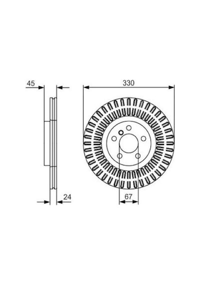 Bmw X1 F48 20d Sd 2.0 2015-2024 Bosch Ön Disk 330mm 2 Adet
