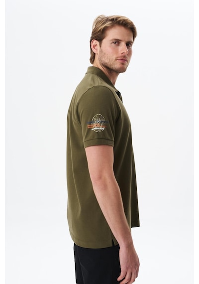 AR-MA Arma Erkek Regular Fit Baskılı % 100 Pamuk Pike Polo Yaka Tişört Y29374355102 Haki