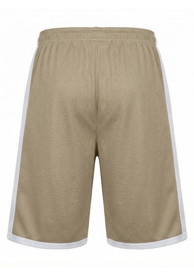 Orendahill Erkek Spor Şort Hızlı Kuruyan Esnek Regular Fit Gym Cepli Yan Çizgi Detaylı Activewear Bej