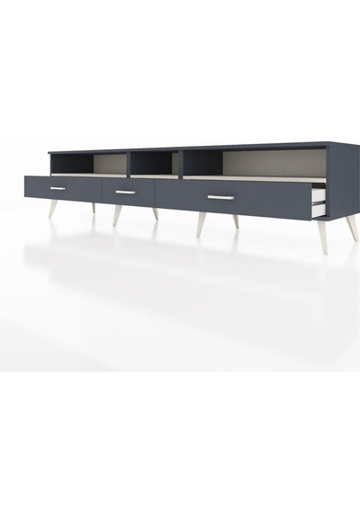 Hyperion Tv Ünitesi 3 Raflı 3 Çekmeceli 220x44x51 Antrasit-aytaşı/antrasit Aytası/antrasıt - Antrasıt Hyperion Tv Ünitesi 3 Raflı 3 Çekmeceli 220x44x51 Antrasit-aytaşı/antrasit Aytası/antrasıt - Antrasıt