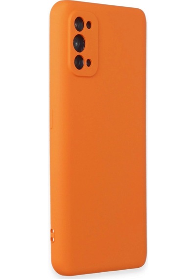 Realme 7 Pro Kılıf Nano İçi Kadife Silikon - Turuncu -