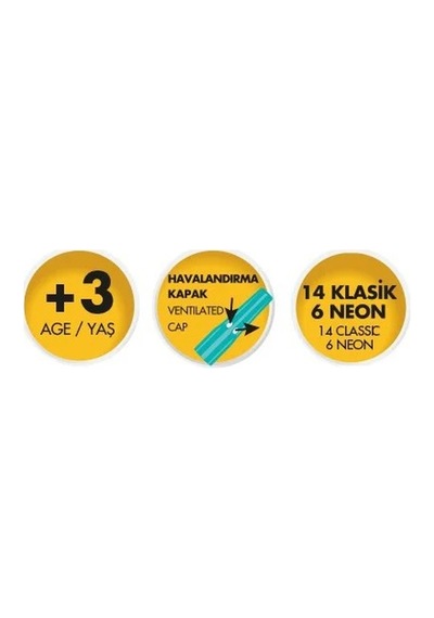 Adel Keçeli Kalem 20 Renk 223100