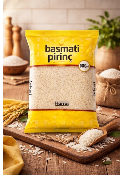 Basmati Pirinç 1000 G Uzun Tane, Aromatik Ve Lezzetli