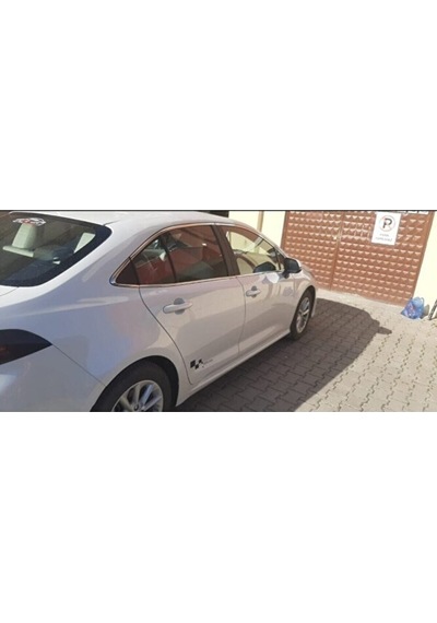 Yeni Corolla 2020 Krom Cam Çıtası 8 Parça 2019 Ve Üzeri