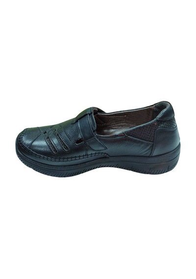Malawi 200k. Kadın Siyah 36-40 Deri Comfort Ayakkabı Siyah