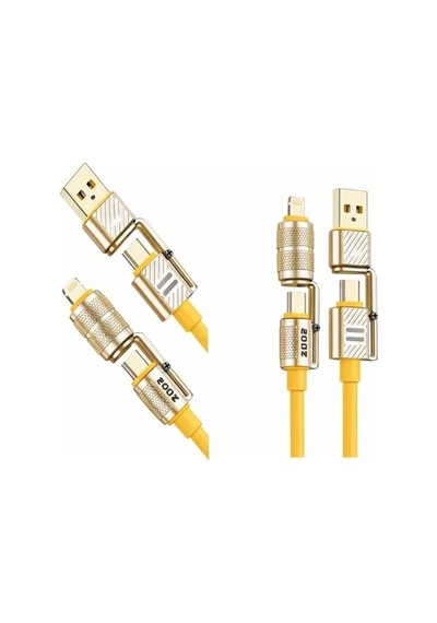 4in1 Hızlı Şarj Ve Data Kablosu Type-c / Lightning / Micro Usb Pl-8631 5047 Belirtilmemiş