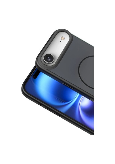 Gld-spt- Newface Apple Uyumlu iPhone 17 Air Neva Magsafe Kapak - Siyah