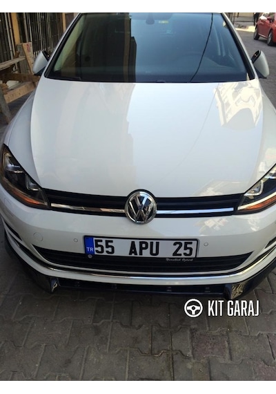 Kit Garaj Volkswagen Golf R-line Piano Black Ön Lip Plastik Boyalı
