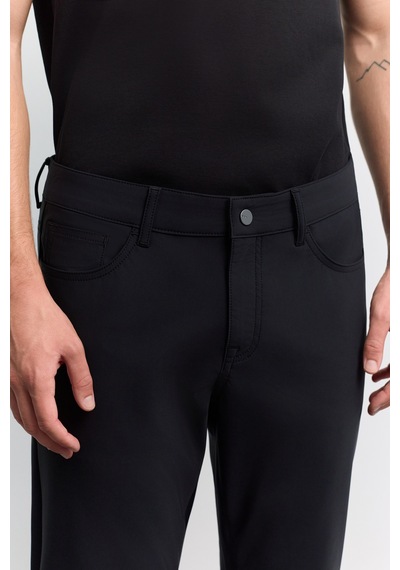Avva Erkek Siyah 5 Cep Teknik Comfort Slim Fit Pantolon A62y3062