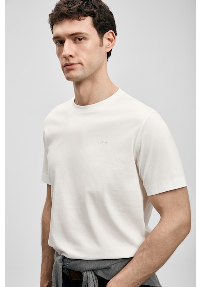 Lufian Bran Modern Grafik T- Shirt Kırık Beyaz Kırık Beyaz 111020321100510