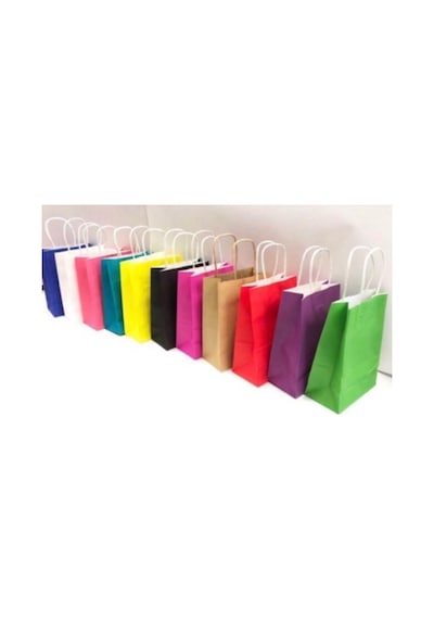 Kraft Kağıt Çanta 25X12X31 Cm Lacivert 25 Adet (522652680)