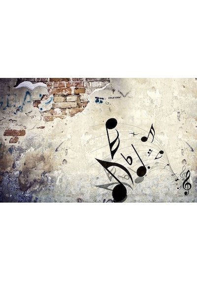 Müzik Notalı Özel Tasarım Duvar Kağıdı