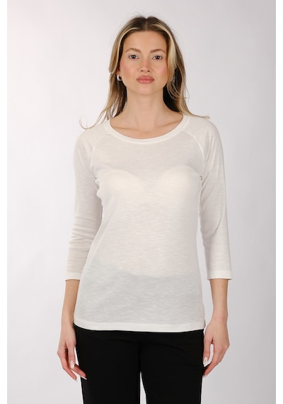 Daıdo Kadın T-shirt 19y311900983 Ekru