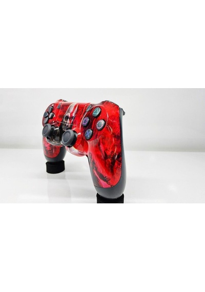 Ps4-pc-android Box-android-Apple Uyumlu iOS Telefon Tablet Titreşimli Bluetooth Oyun Kolu God Of War-kırmızı