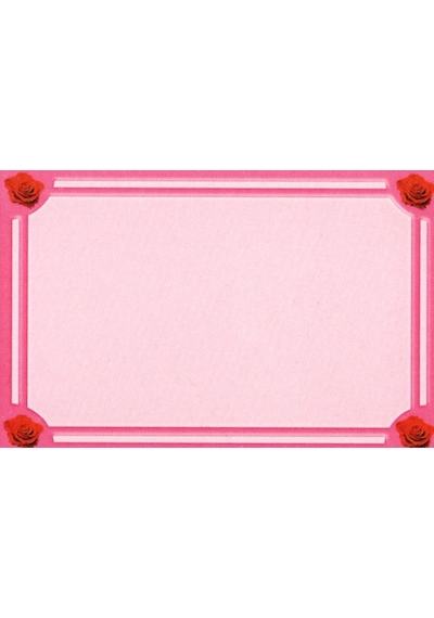 Mesaj Kartı Tekli 100 Adet Pembe