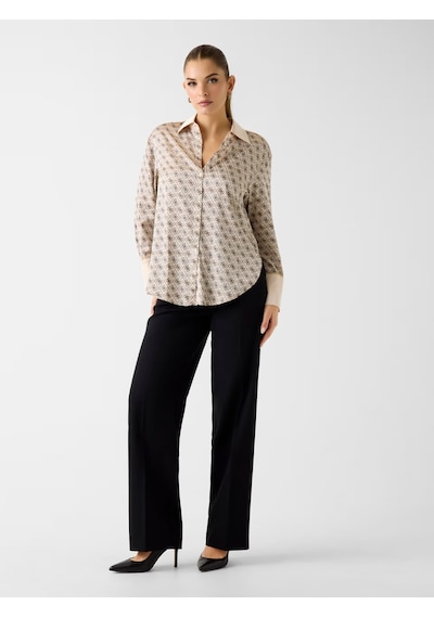 Guess W4yh47wf1t2 Ls Alexandra Kadın Gömlek Bej