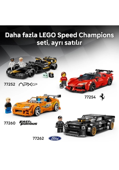 LEGO® Speed Champions Ferrari 499P 77261 - 9 Yaş ve Üzeri için Gerçekçi Detaylar İçeren Yaratıcı Oyuncak Yapım Seti (329 Parça)