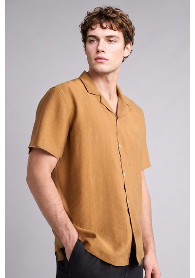 Defacto Regular Fıt Polo Yaka Tencel Kısa Kollu Gömlek G8083ax26smbn610 Kahve-bn610 Defacto Regular Fıt Polo Yaka Tencel Kısa Kollu Gömlek G8083ax26smbn610 Kahve-bn610