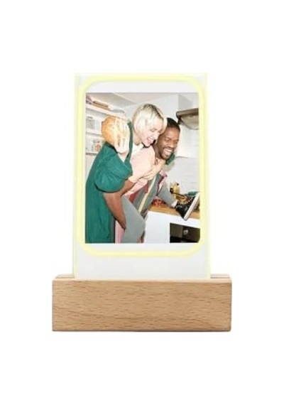 Ahşap Fotoğraf Çerçevesi - Led Işıklı, Instax Mini Uyumlu