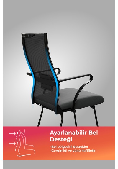 Ergolife Sit Air 24/7 B2-281k - Fileli, Siyah, Toplantı, Ofis, Bilgisayar Sandalyesi - 696.61.1.6a5 Ergolife Sit Air 24/7 B2-281k - Fileli, Siyah, Toplantı, Ofis, Bilgisayar Sandalyesi - 696.61.1.6a5