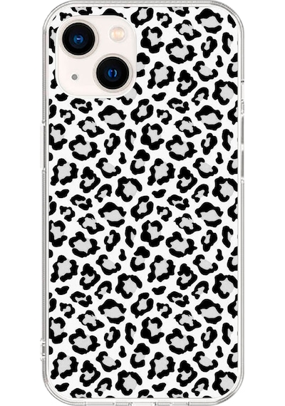 Apple Uyumlu iPhone 15 Pro Şeffaf Kılıf Leopar Tasarımlı 2