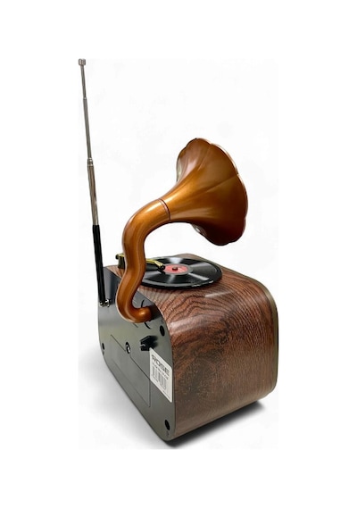 Rose Sp-428 Usb-sd-fm-bluetooth Destekli Şarjlı Nostaljik Retro Radyo - Gri