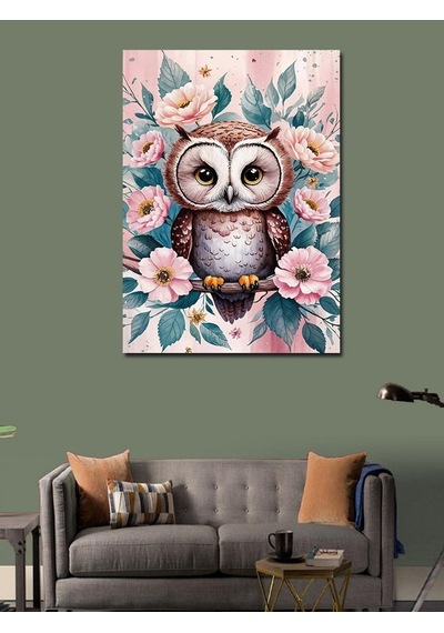 Kanvas Tablo Kadın Ve Pastel Renkler 70cmx100cm