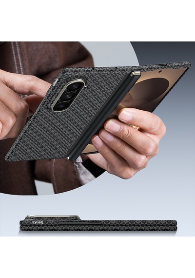 Galaxy Z Fold 8 Ultra Benks Armorair Armorgrid Grand Combo Üçlü Set Karbon Kapak + Film Siyah