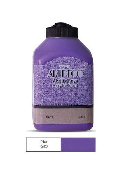 Akrilik Boya, 500ml, Mor 3608 0