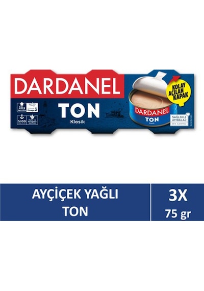 Dardanel Ton Klasik 3 x 75 G