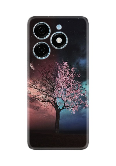 Tecno Spark 20 Spark 20c Kılıf Desenli Silikon Platinium Series Heaven Tree 1859