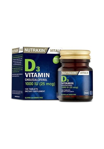 Vitals D3 Vitamini 1000uı 25mcg İçeren Takviye Edici Gıda 120 Tablet