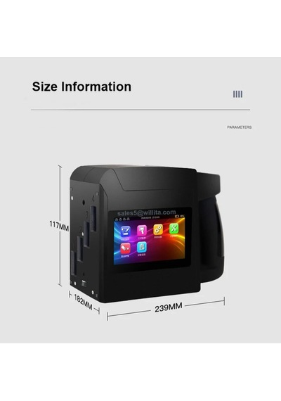 B88 Taşınabilir El Tipi Etiket Yazıcısı Geniş Formatlı Mürekkep Püskürtmeli 100 Mm Ye Kadar